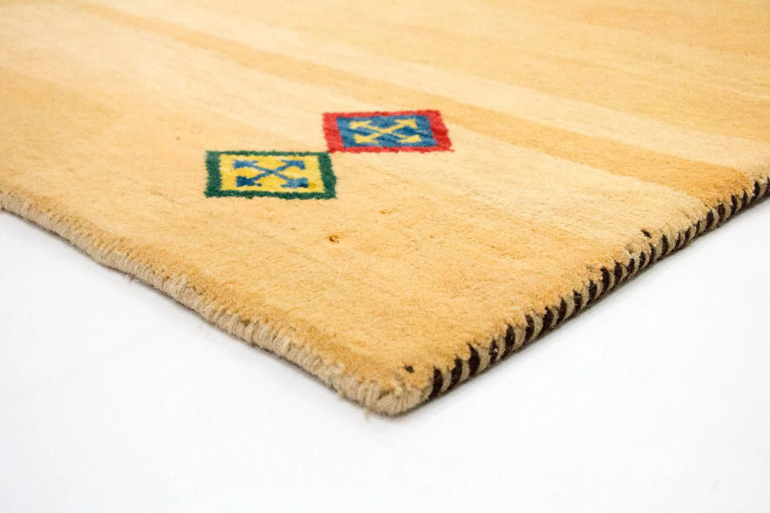 Gabbeh Teppich - Indus 193 x 121 cm - gold - Image 2