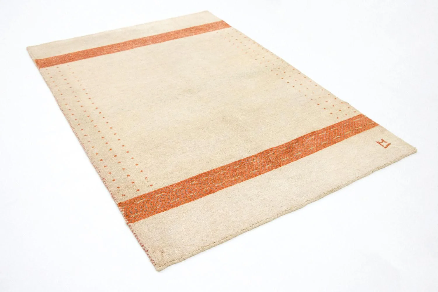 Gabbeh Teppich - Indus 195 x 139 cm - beige - Image 4