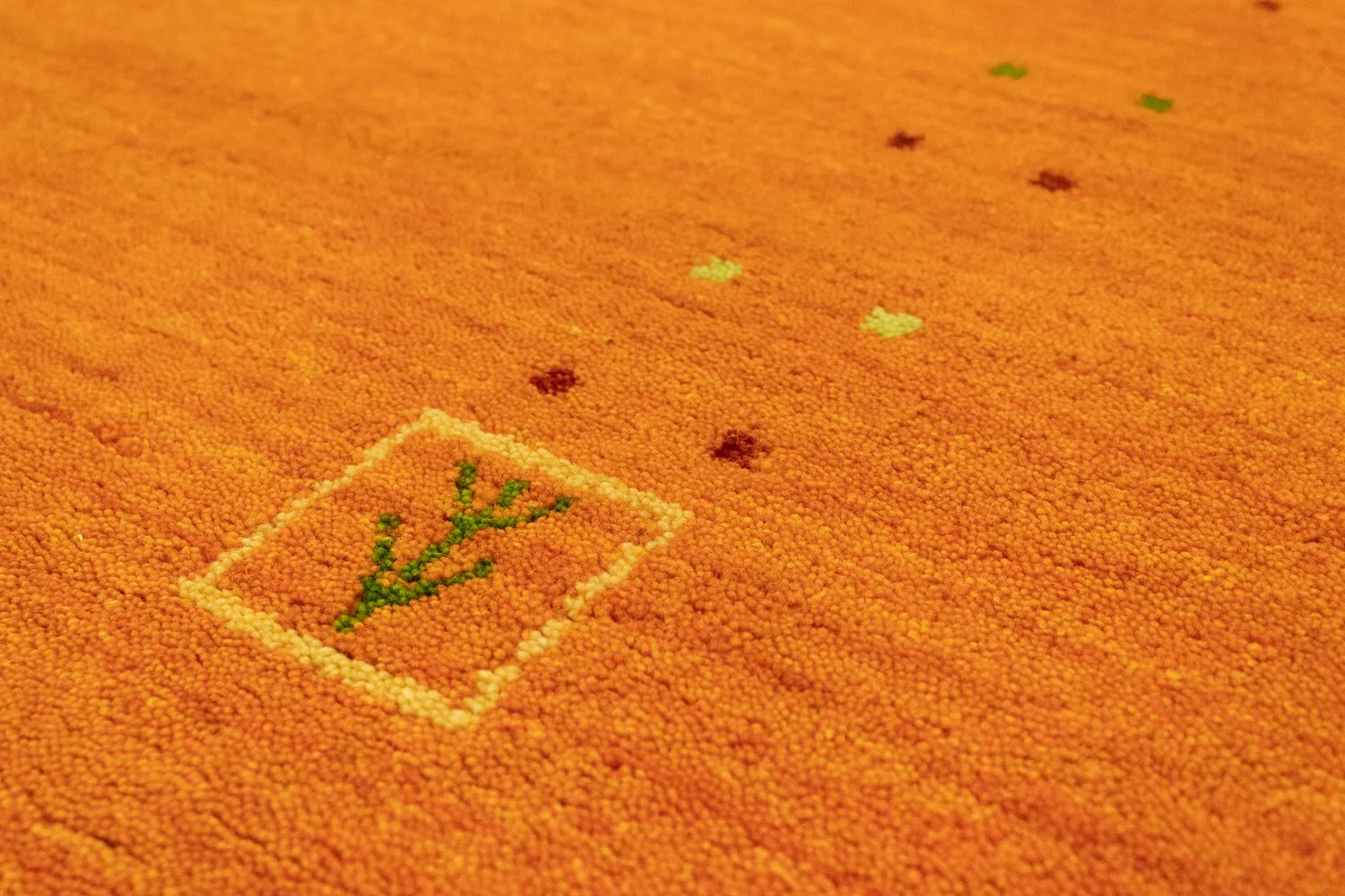 Gabbeh Teppich - Indus 200 x 200 cm - orange - Image 2
