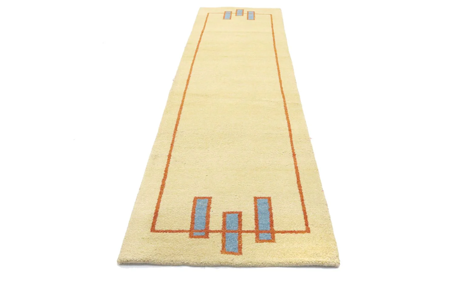Gabbeh Teppich - Indus 298 x 80 cm - beige - Image 5