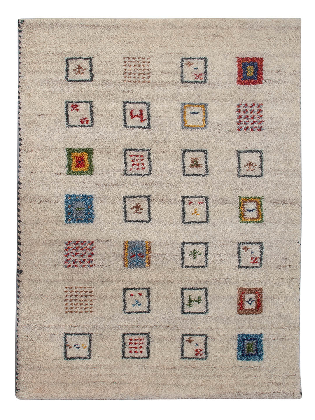 Gabbeh Teppich Indus 90x60cm - Wollteppich