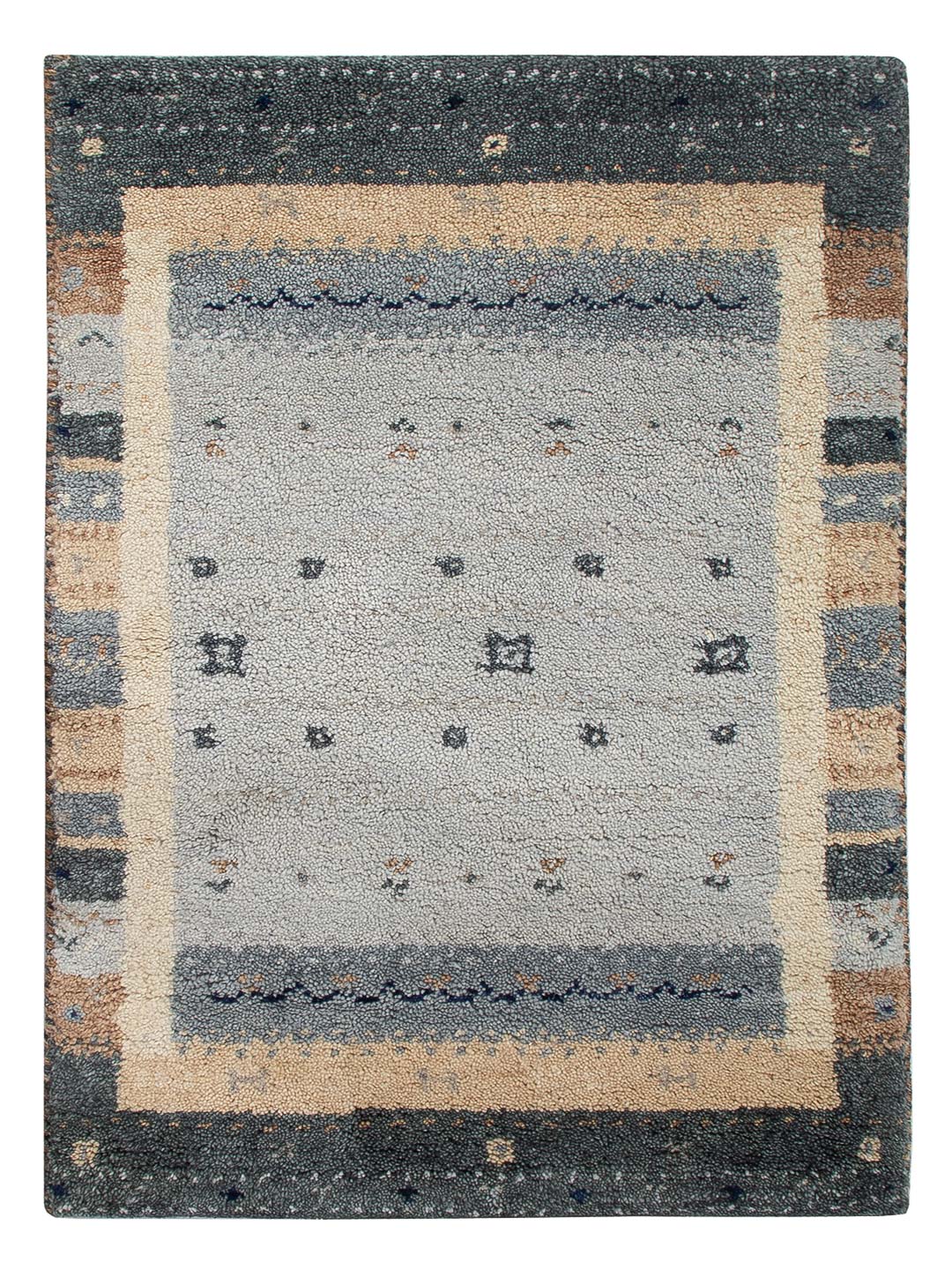 Gabbeh Teppich Indus 90x60cm - Wollteppich