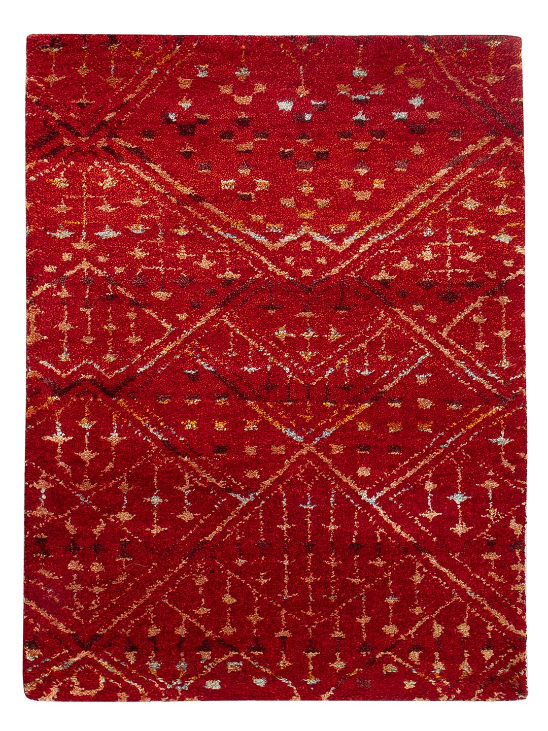 Gabbeh Teppich Indus 90x60cm - Wollteppich