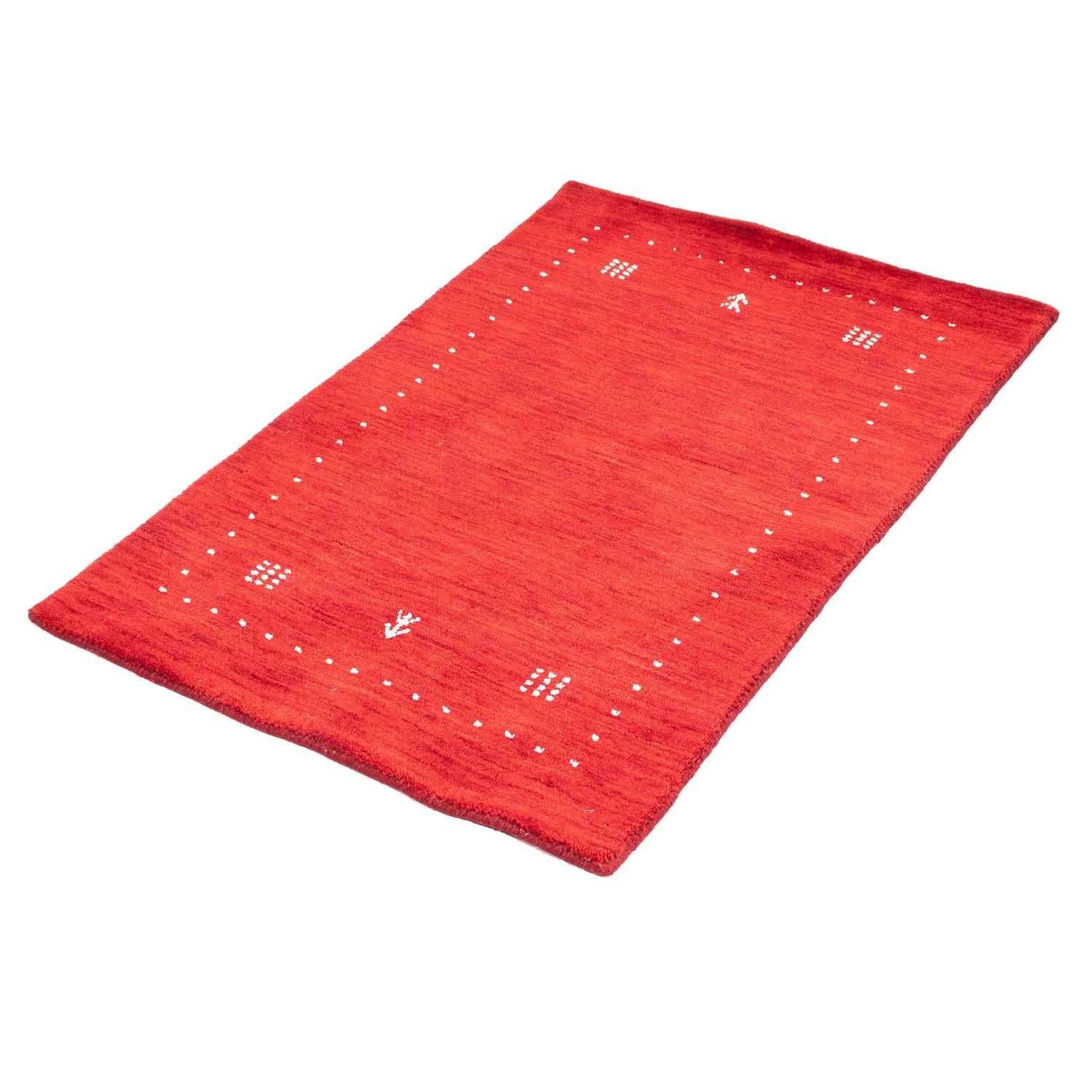 Gabbeh Teppich - Indus 90 x 60 cm - rot - Image 5