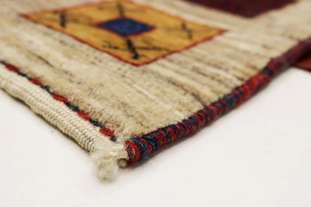 Gabbeh Teppich - Loribaft Indus - 156 x 102 cm - beige - Image 3