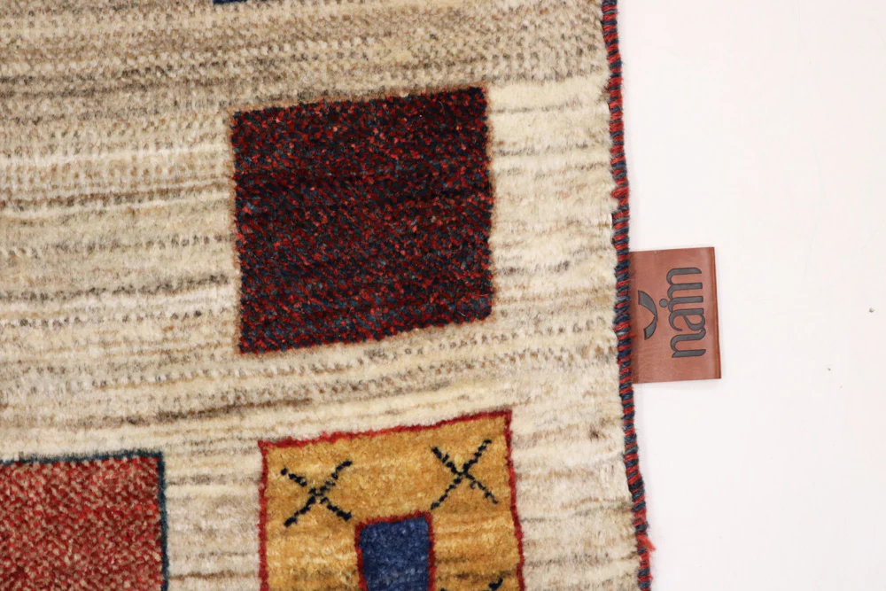 Gabbeh Teppich - Loribaft Indus - 156 x 102 cm - beige - Image 4