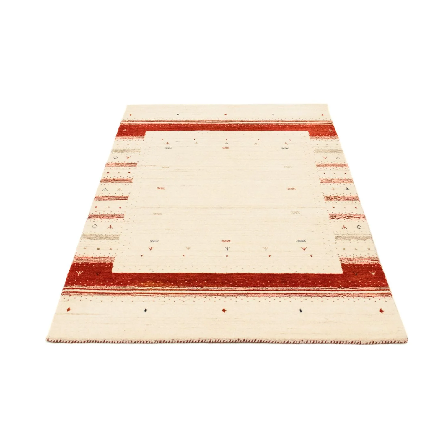 Gabbeh Teppich - Loribaft Indus 160 x 91 cm - beige - Image 4