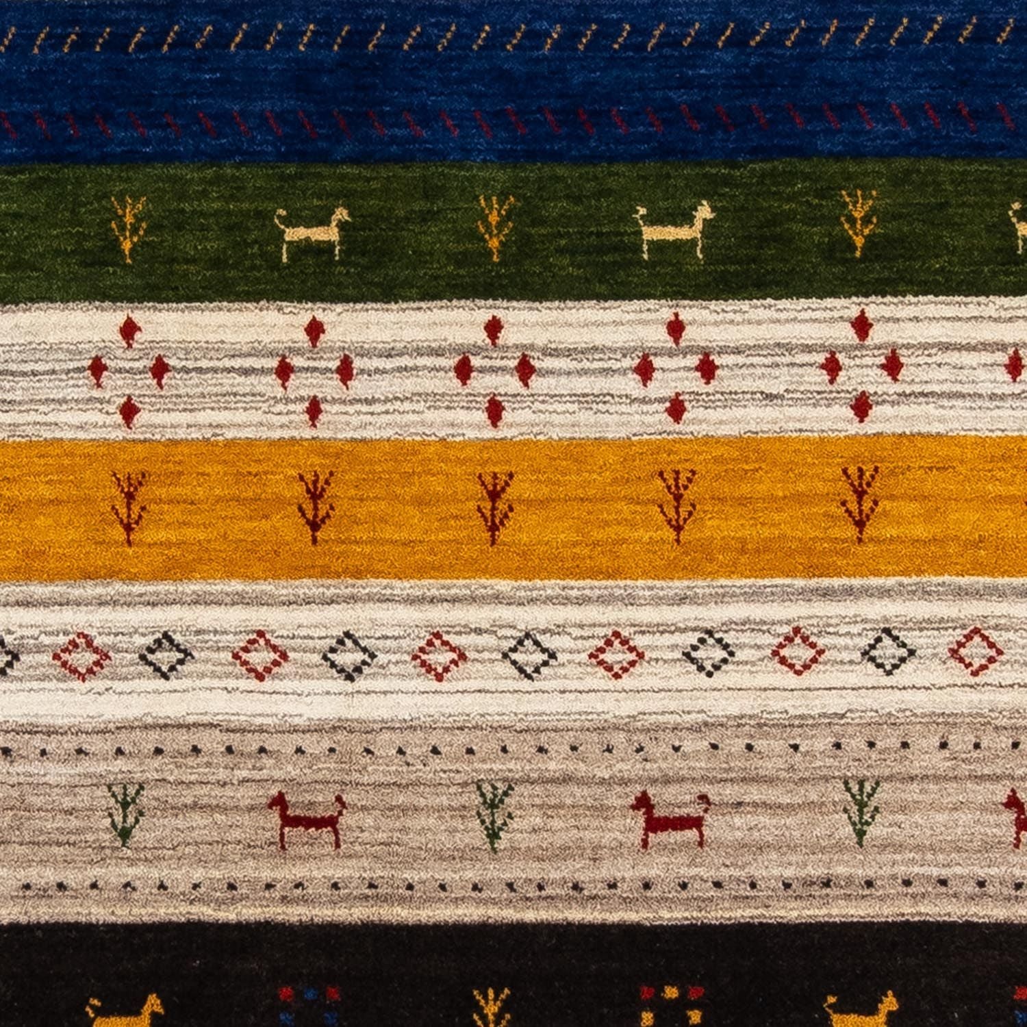 Gabbeh Teppich - Loribaft Indus 200 x 144 cm - mehrfarbig - Image 2