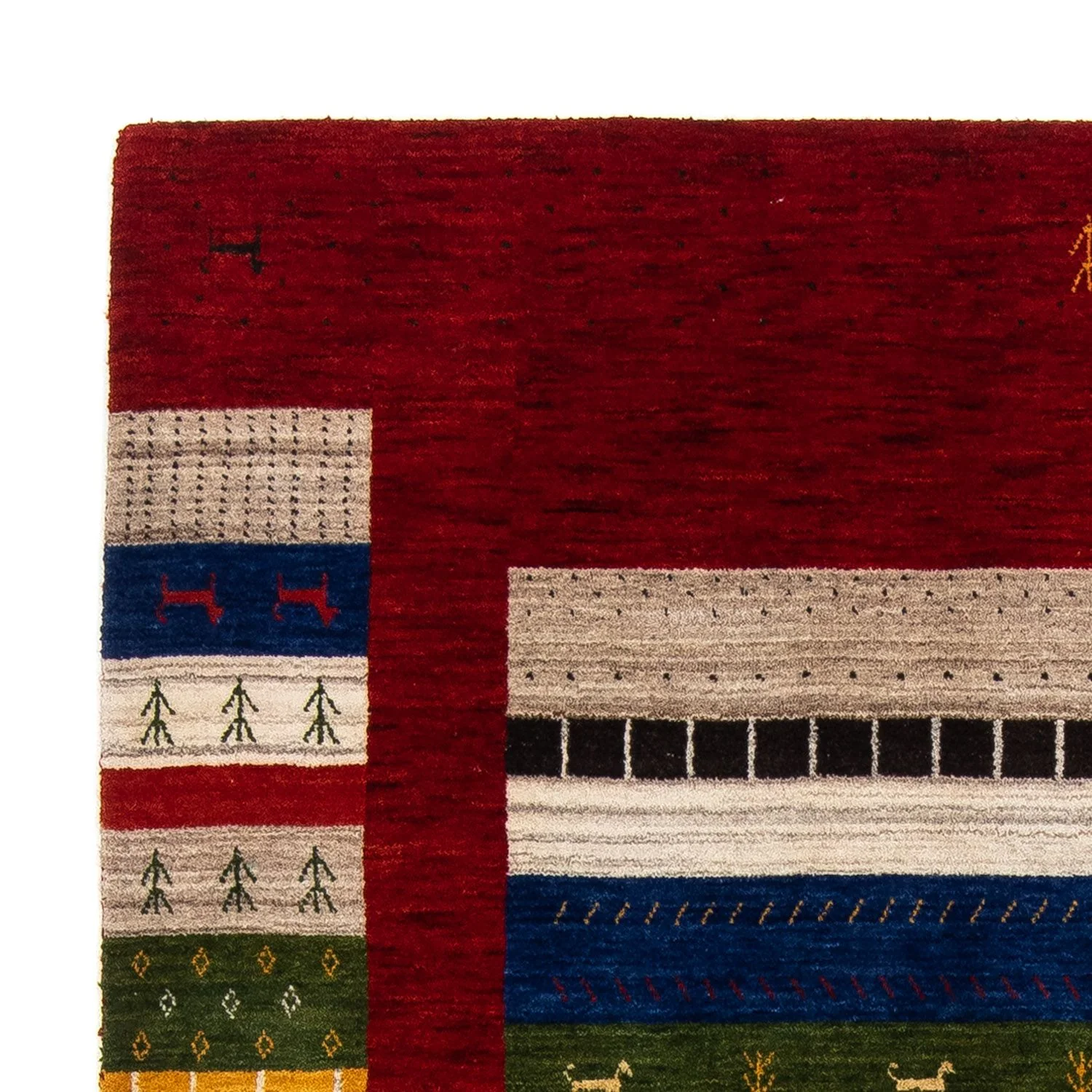 Gabbeh Teppich - Loribaft Indus 200 x 144 cm - mehrfarbig - Image 3
