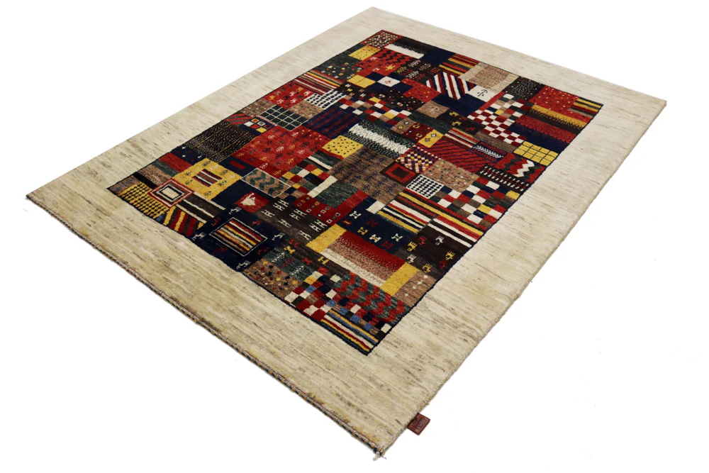 Gabbeh Teppich - Loribaft Indus - 200 x 154 cm - mehrfarbig - Image 2