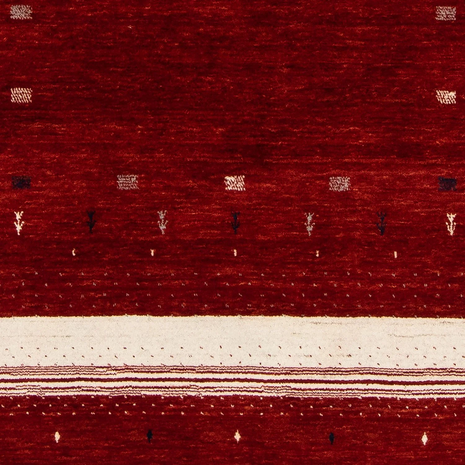Gabbeh Teppich - Loribaft Indus 204 x 140 cm - rot - Image 2