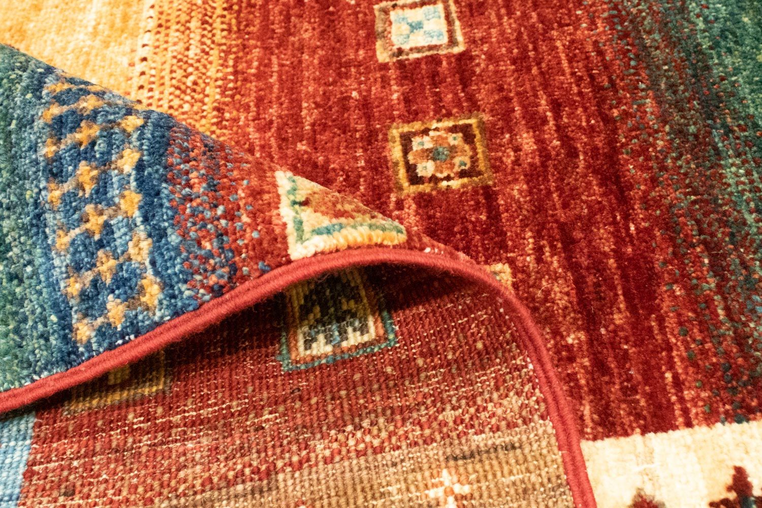 Gabbeh Teppich - Loribaft Indus 214 x 152 cm - mehrfarbig - Image 3
