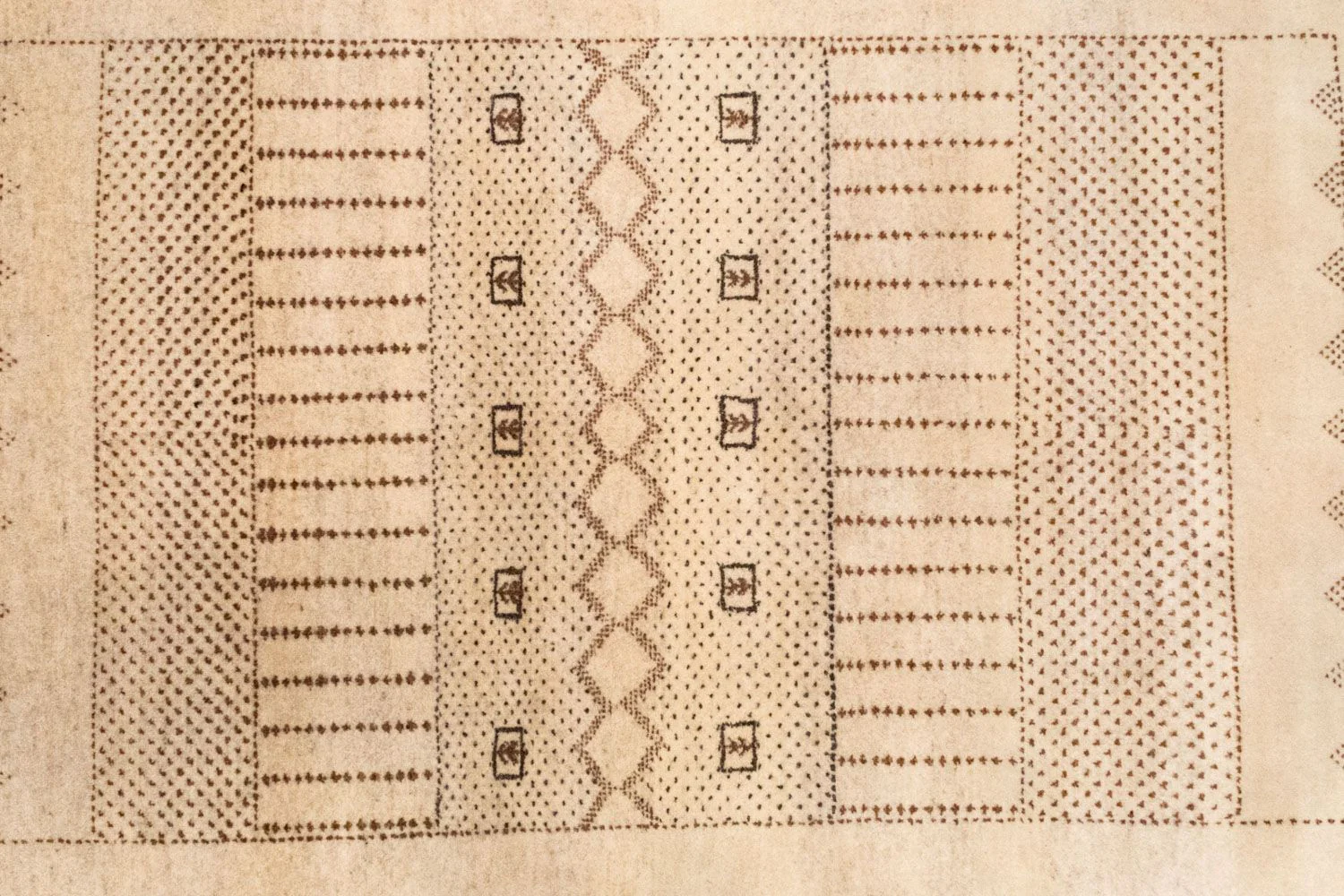 Gabbeh Teppich - Loribaft Indus 222 x 151 cm - beige - Image 2