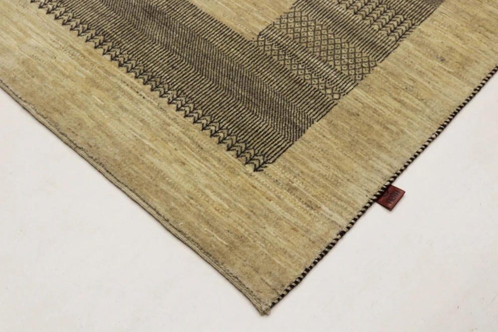 Gabbeh Teppich - Loribaft Indus - 235 x 203 cm - dunkelbeige - Image 3