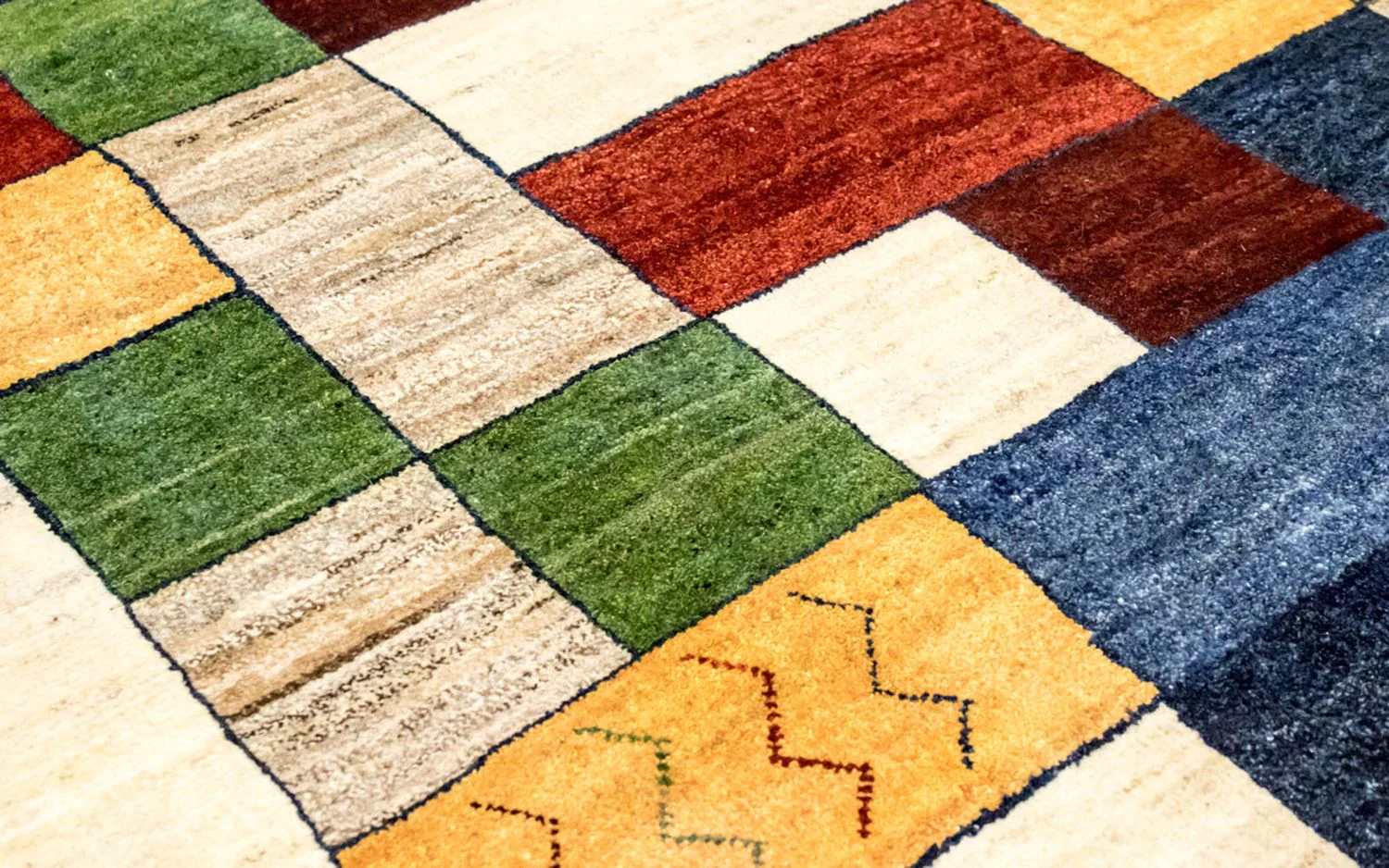 Gabbeh Teppich - Loribaft Indus 249 x 175 cm - bunt - Image 5