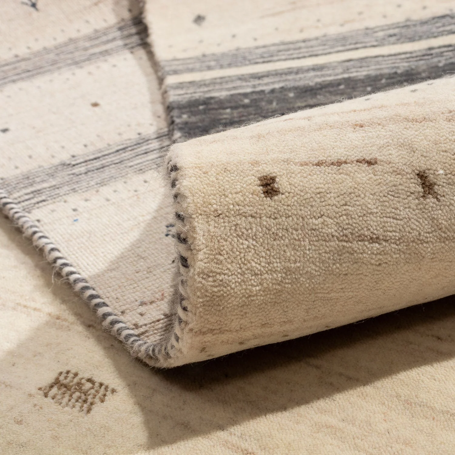 Gabbeh Teppich - Loribaft Indus 303 x 201 cm - beige - Image 4