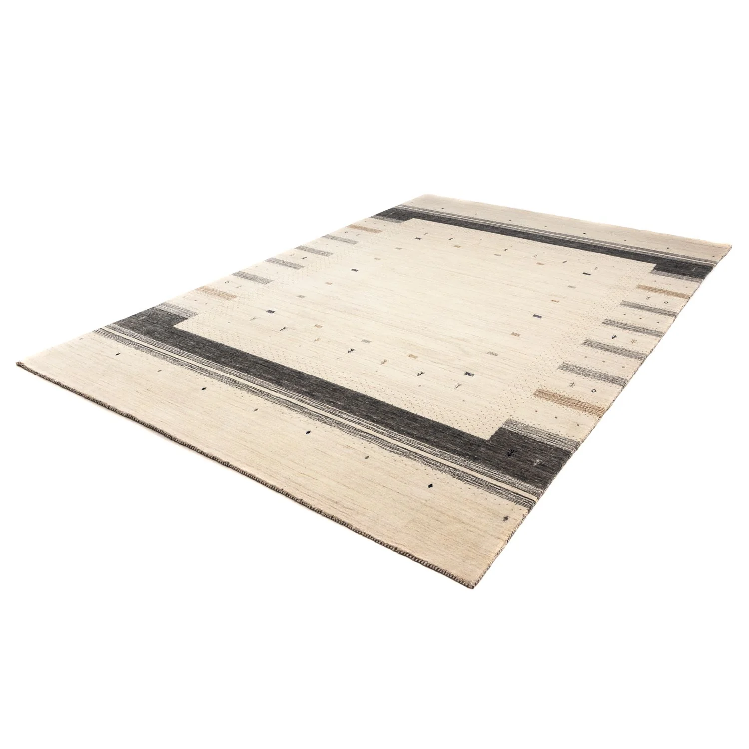 Gabbeh Teppich - Loribaft Indus 303 x 201 cm - beige - Image 5