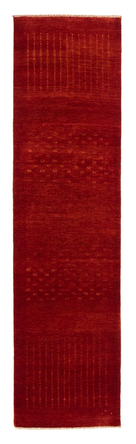 Gabbeh Teppich - Loribaft Indus 307 x 80 cm - rot