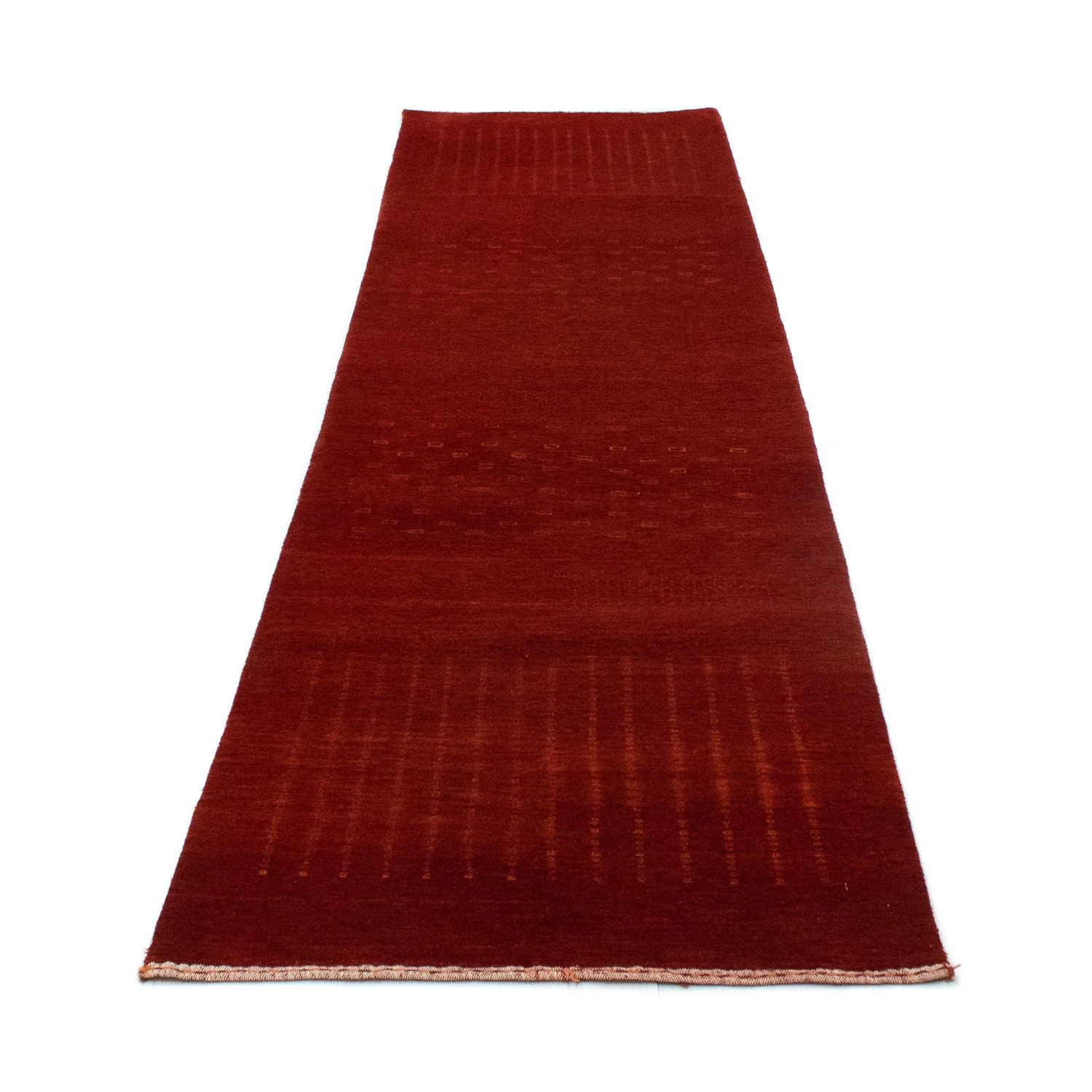 Gabbeh Teppich - Loribaft Indus 307 x 80 cm - rot - Image 4