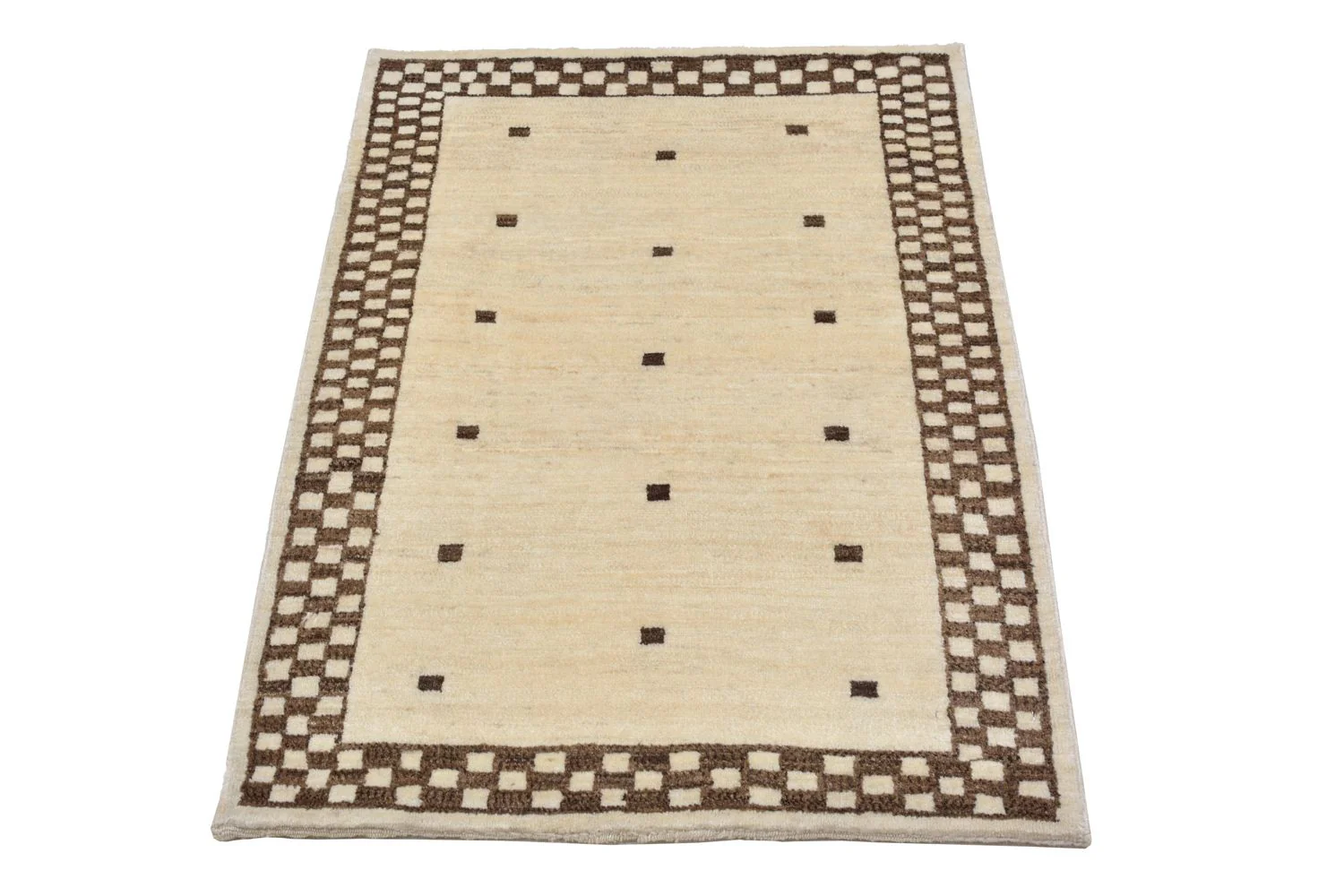 Gabbeh Teppich - Loribaft Perser 108 x 71 cm - sand - Image 4