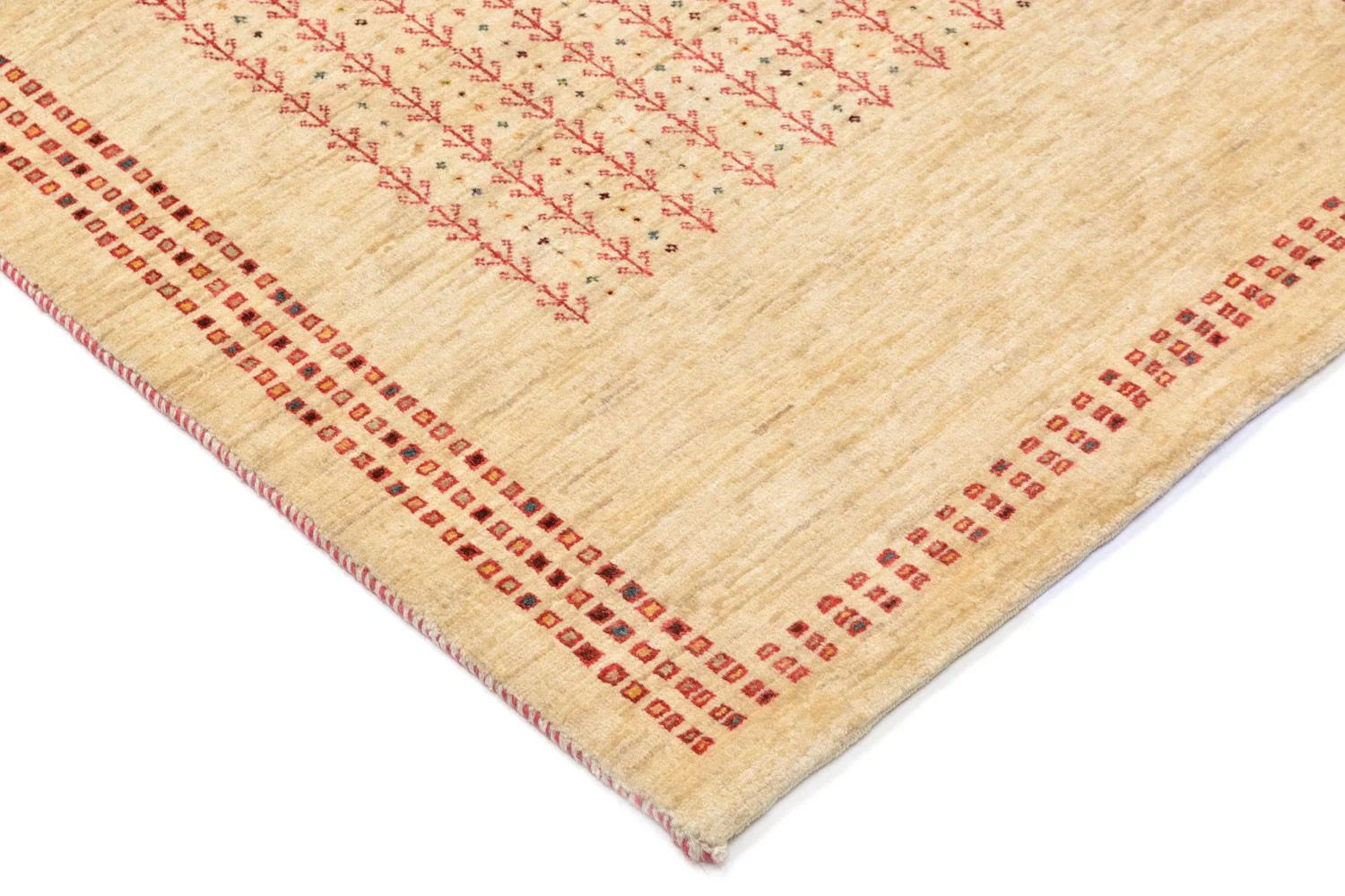 Gabbeh Teppich - Loribaft Perser 119 x 81 cm - natur - Image 2