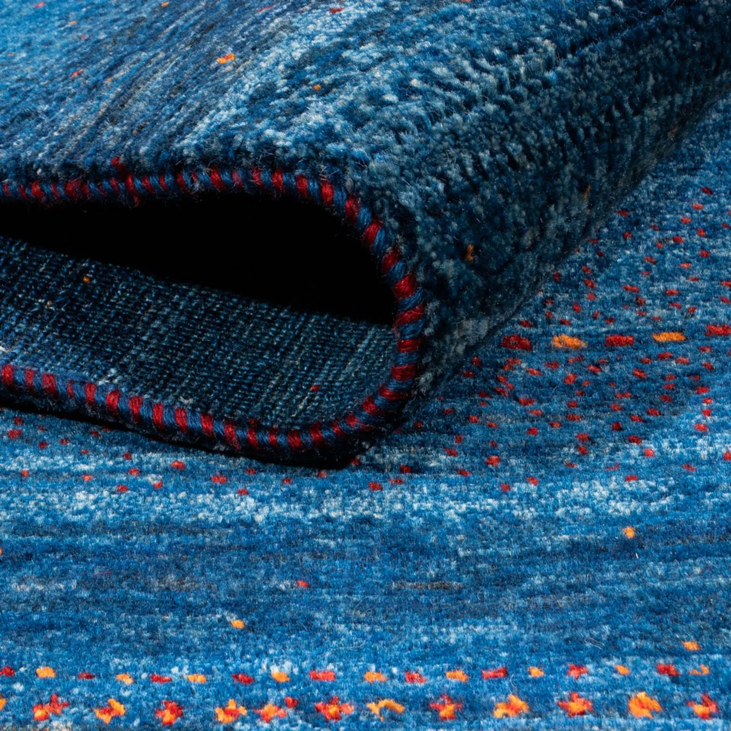Gabbeh Teppich - Loribaft Perser - 190 x 128 cm - blau - Image 4