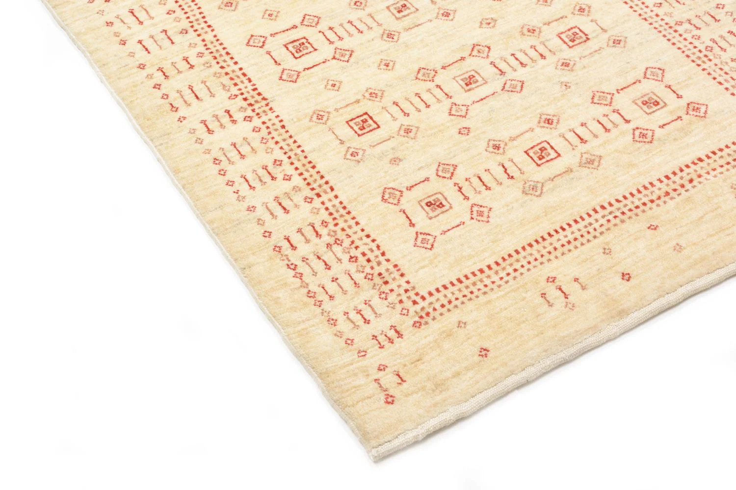 Gabbeh Teppich - Loribaft Perser 195 x 85 cm - beige - Image 2