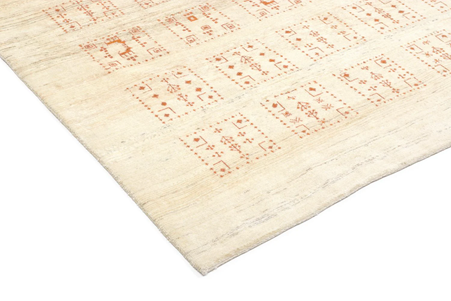 Gabbeh Teppich - Loribaft Perser 198 x 148 cm - natur - Image 2