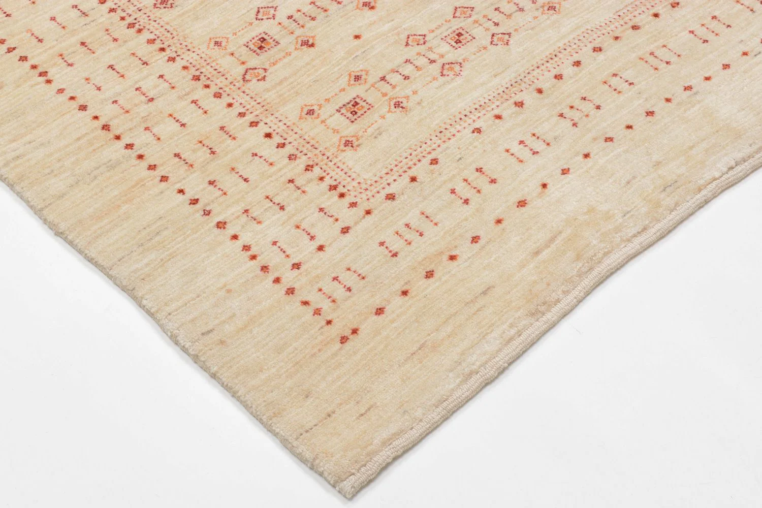 Gabbeh Teppich - Loribaft Perser 201 x 119 cm - beige - Image 2