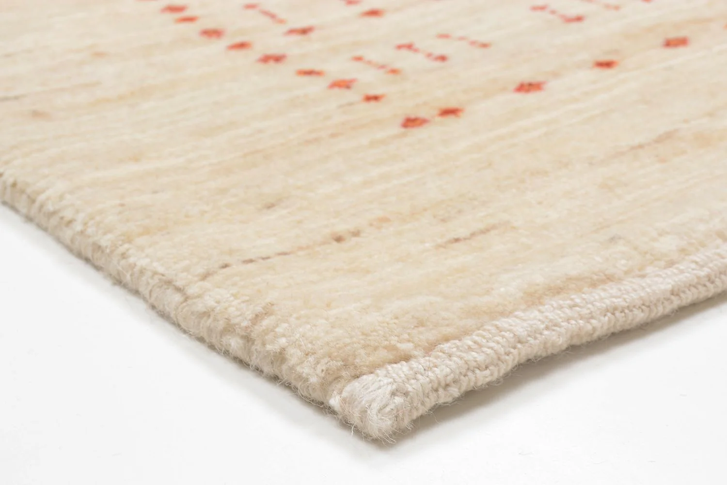 Gabbeh Teppich - Loribaft Perser 201 x 119 cm - beige - Image 3