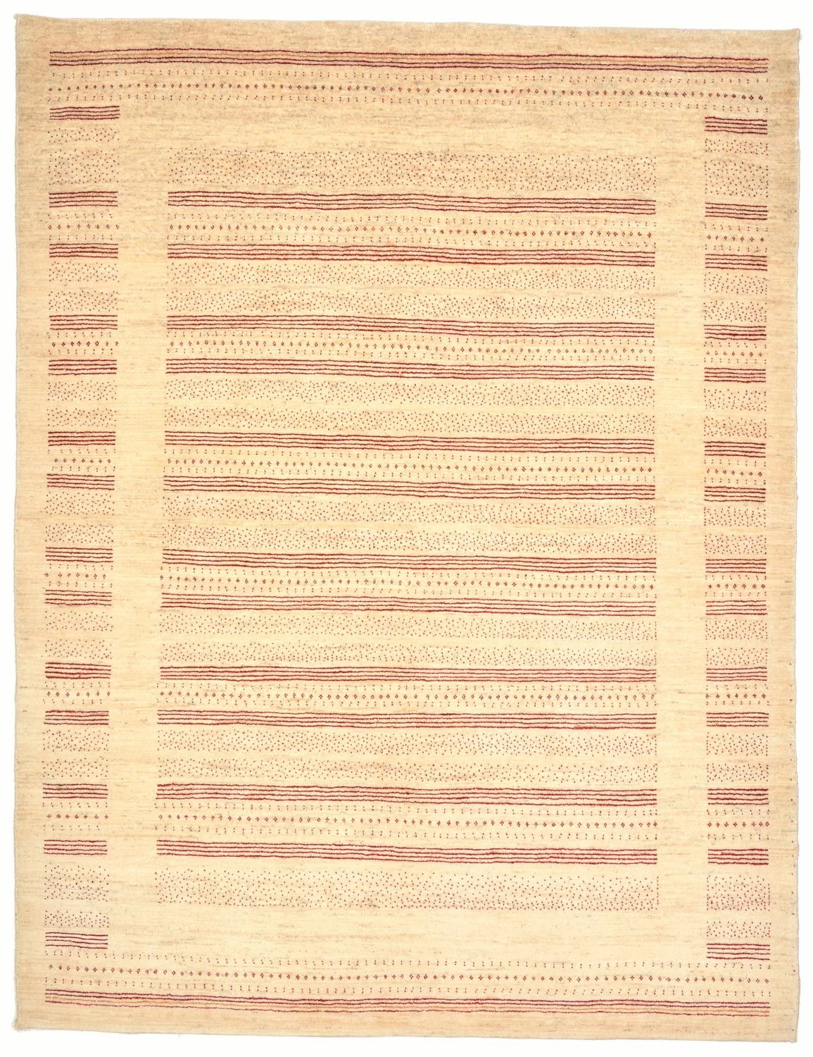 Gabbeh Teppich - Loribaft Perser 202 x 153 cm - natur