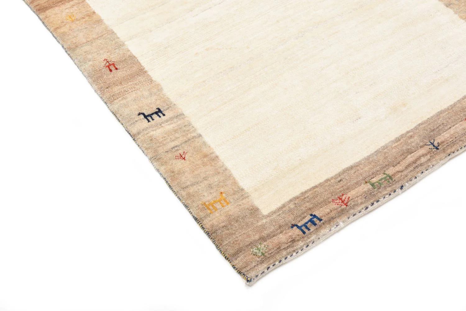 Gabbeh Teppich - Loribaft Perser 205 x 87 cm - sand - Image 2