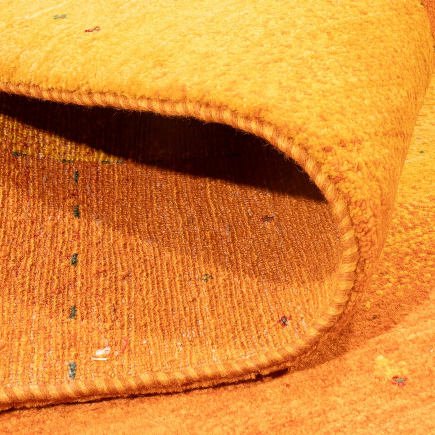 Gabbeh Teppich - Loribaft Perser - 238 x 183 cm - gold - Image 4