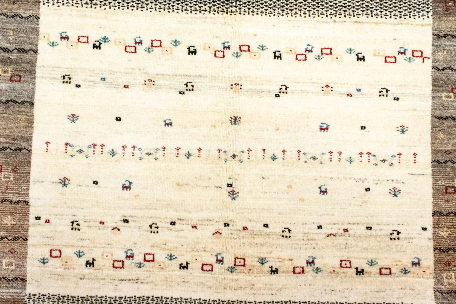 Gabbeh Teppich - Loribaft Perser 260 x 170 cm - beige - Image 2