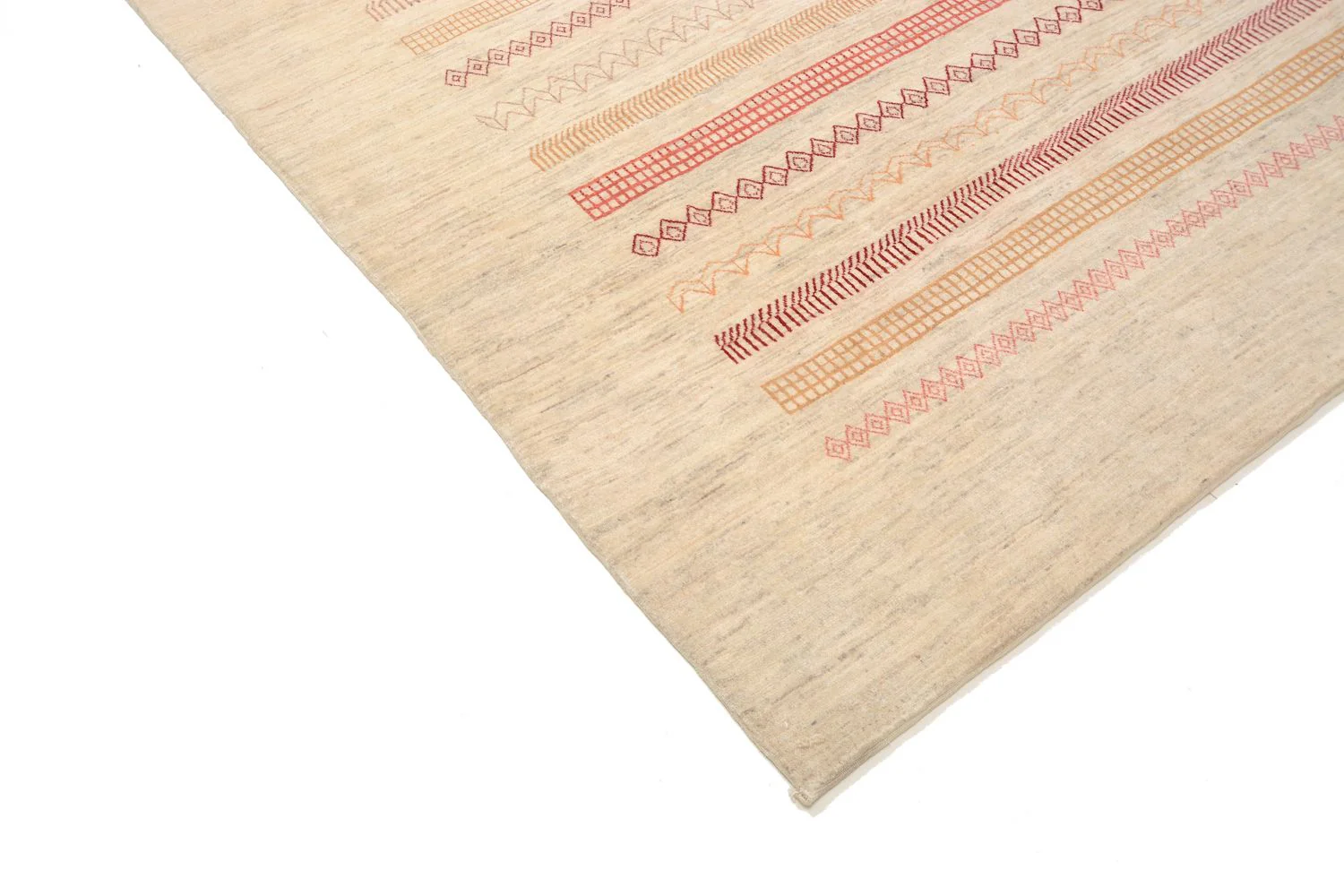 Gabbeh Teppich - Loribaft Perser 301 x 205 cm - sand - Image 2