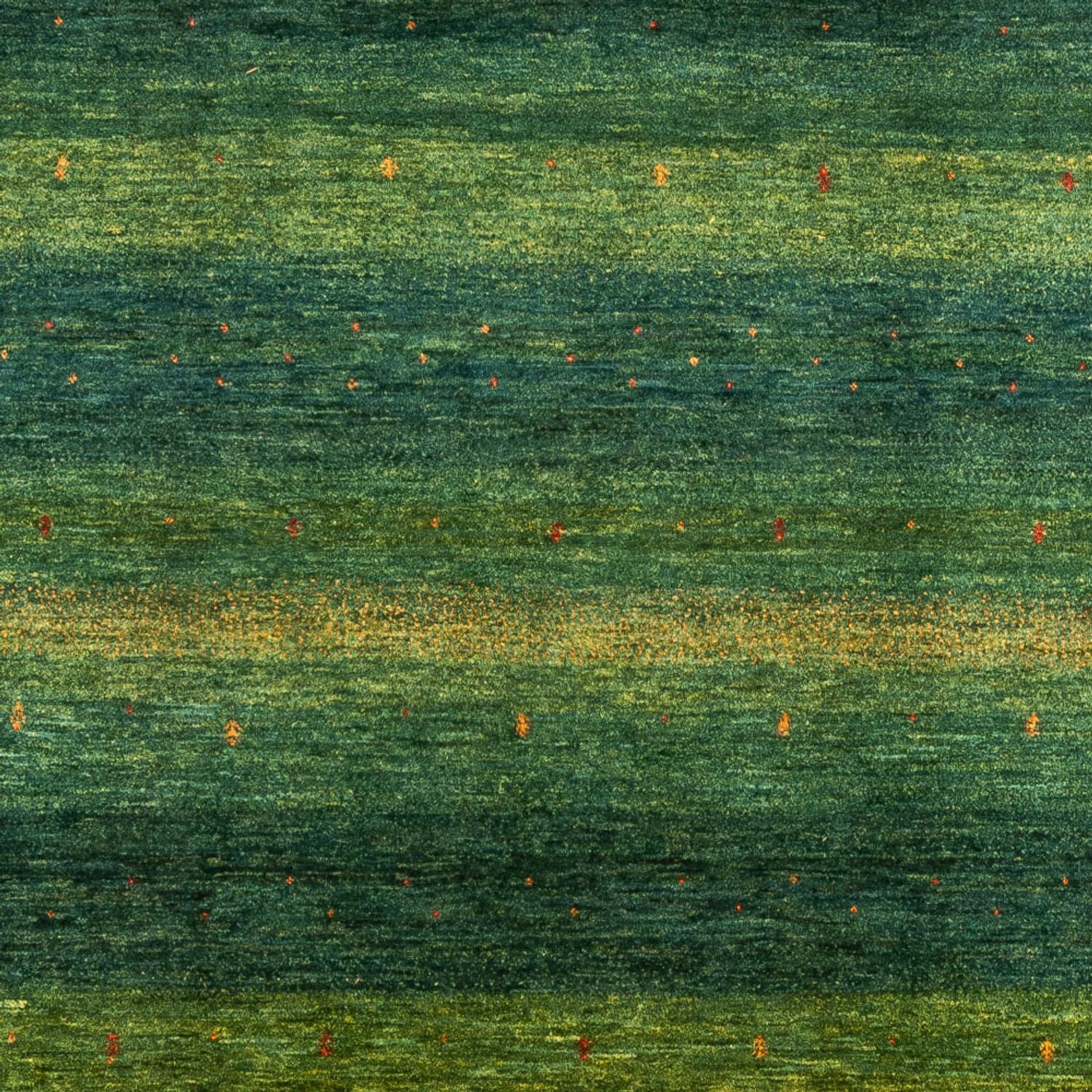 Gabbeh Teppich - Loribaft Perser - 314 x 233 cm - grün - Image 2