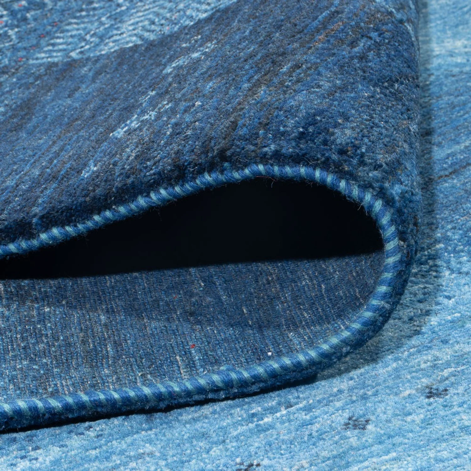 Gabbeh Teppich - Loribaft Perser - 322 x 226 cm - dunkelblau - Image 4