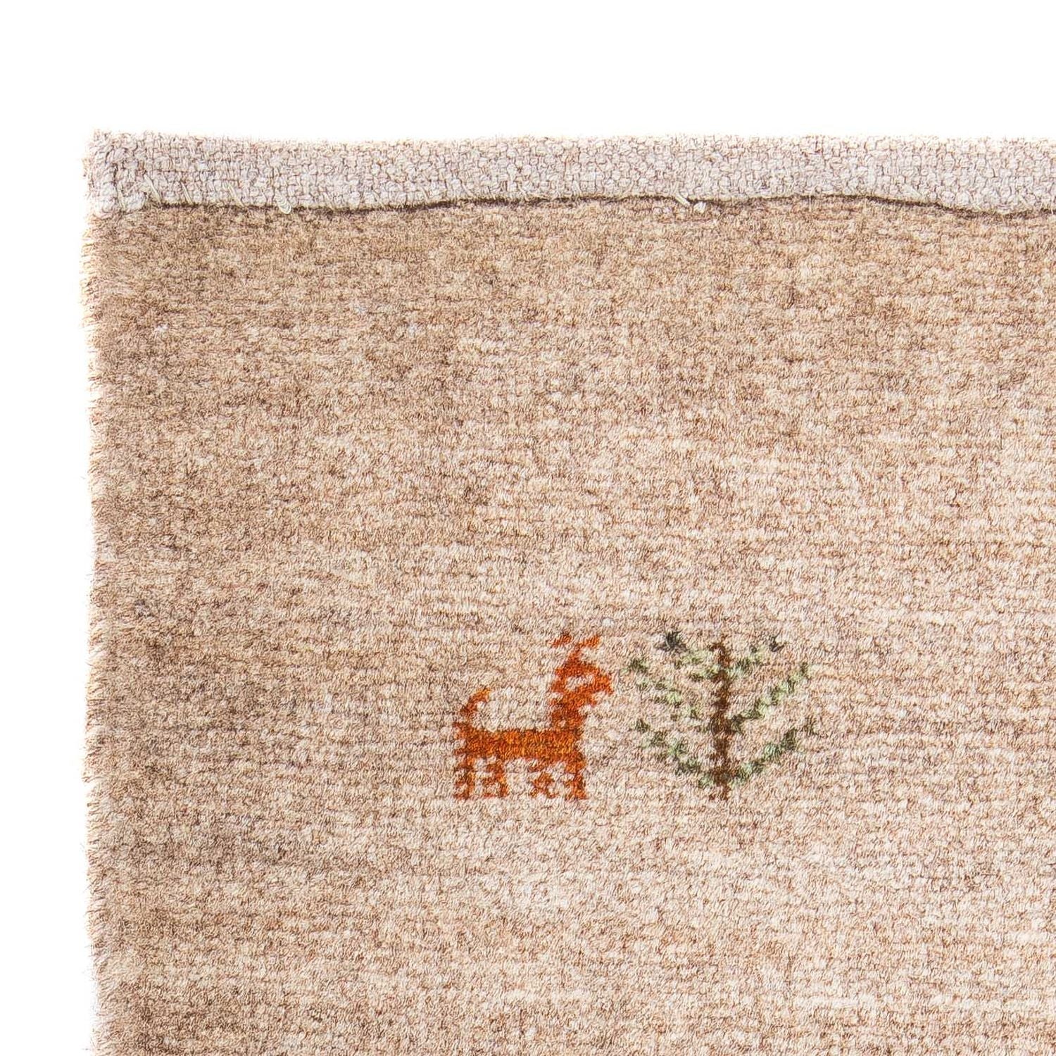 Gabbeh Teppich - Loribaft Perser 60 x 40 cm - hellchoco - Image 3