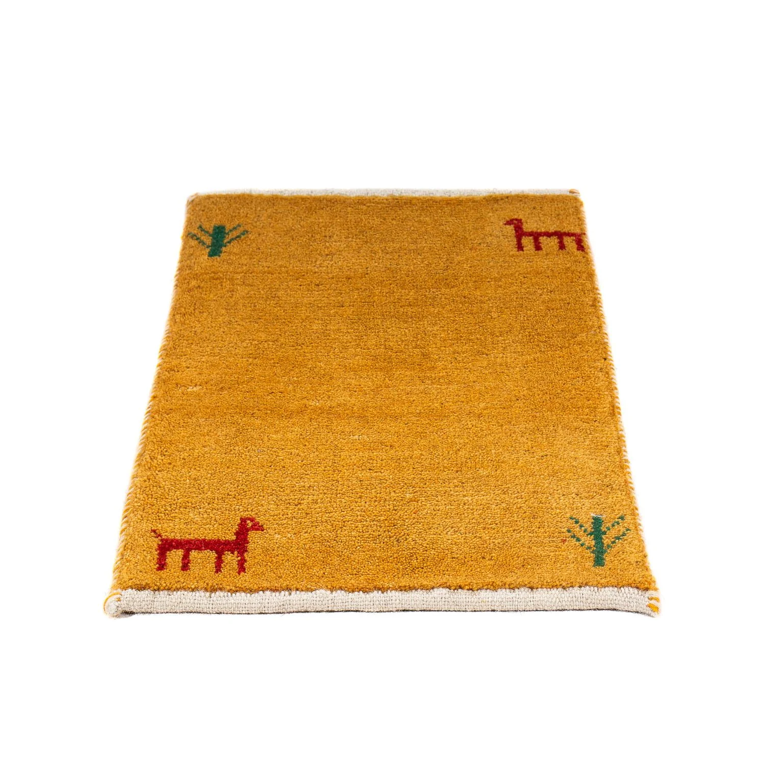 Gabbeh Teppich - Loribaft Perser 60 x 40 cm - orange - Image 4