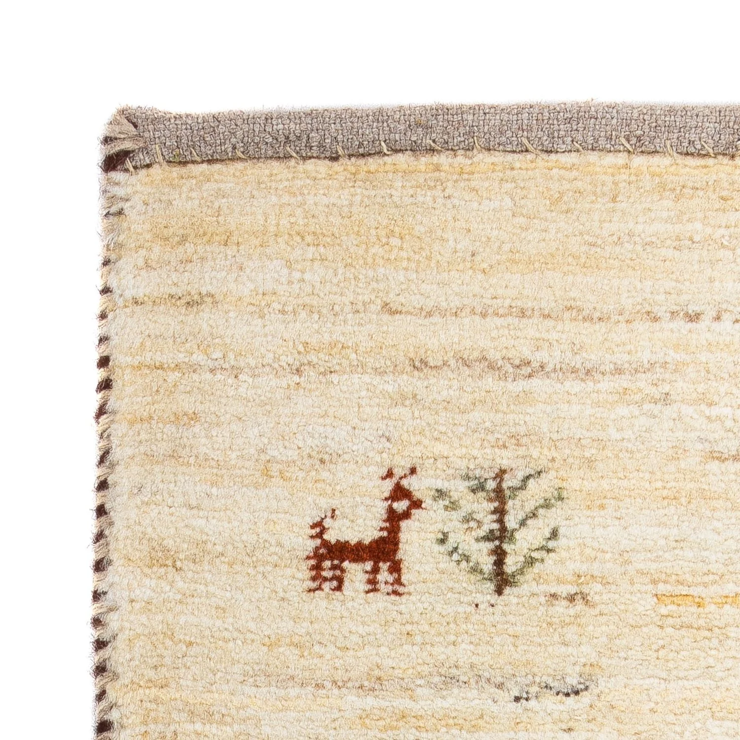 Gabbeh Teppich - Loribaft Perser 60 x 40 cm - beige - Image 3