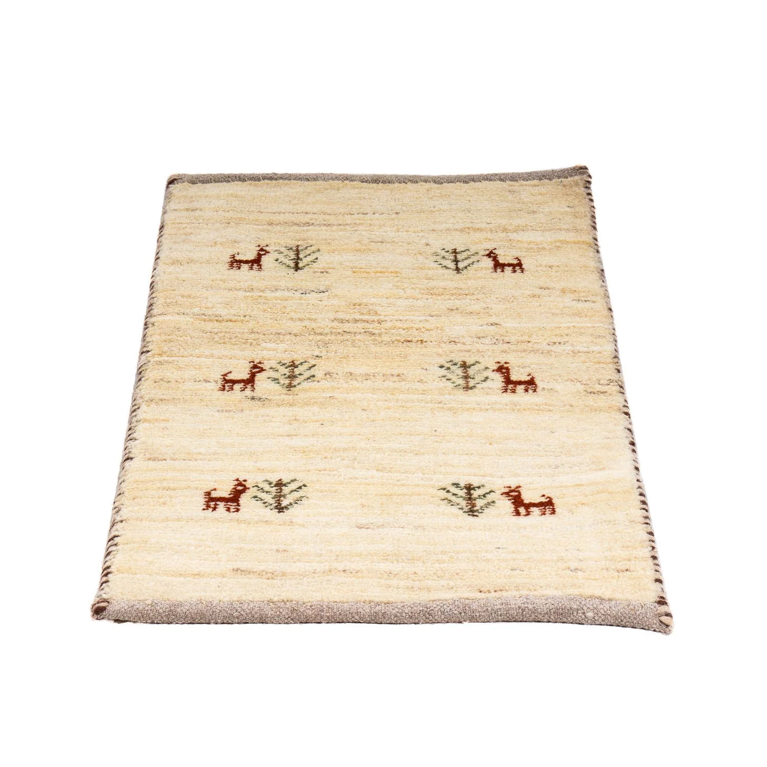 Gabbeh Teppich - Loribaft Perser 60 x 40 cm - beige - Image 4