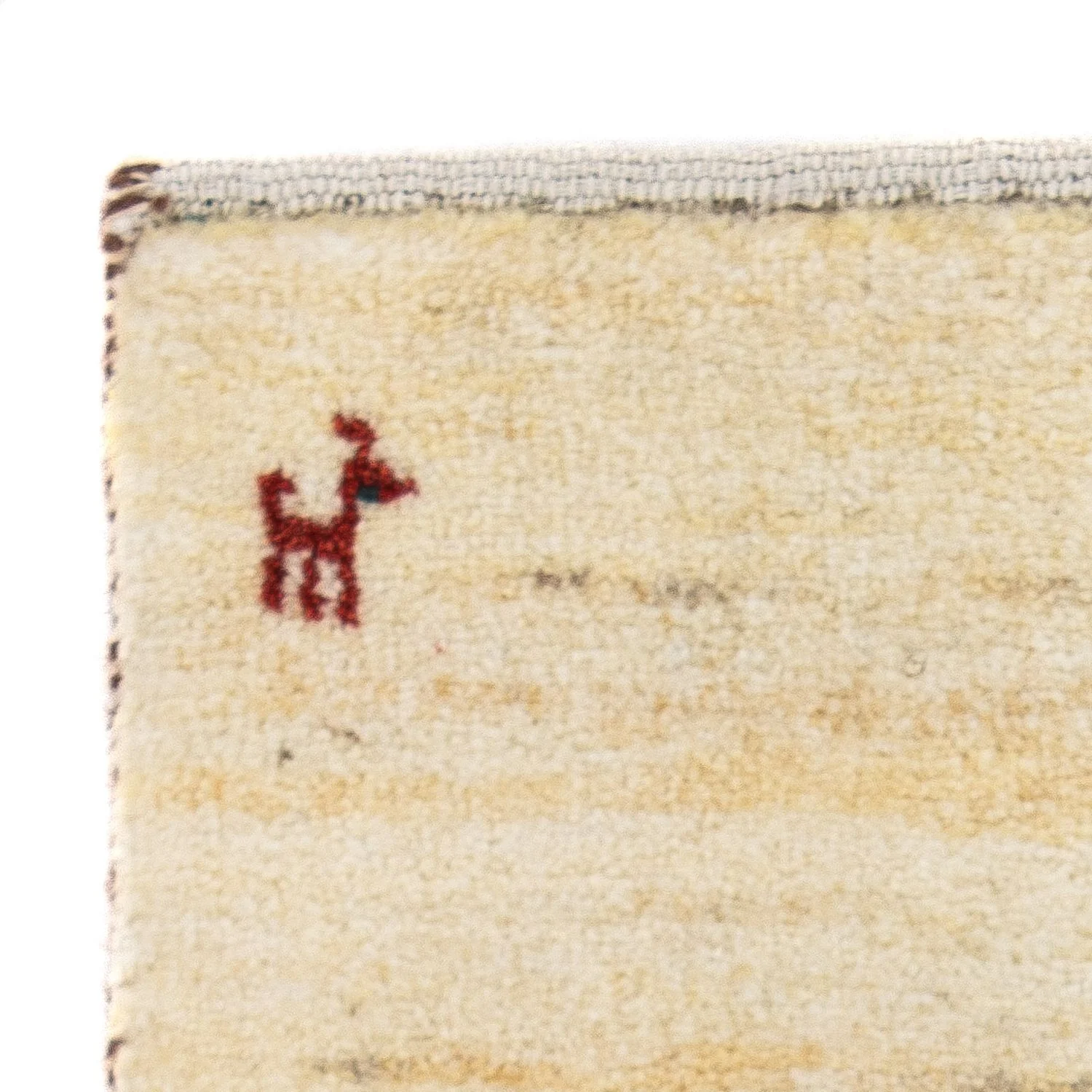 Gabbeh Teppich - Loribaft Perser 60 x 40 cm - beige - Image 3