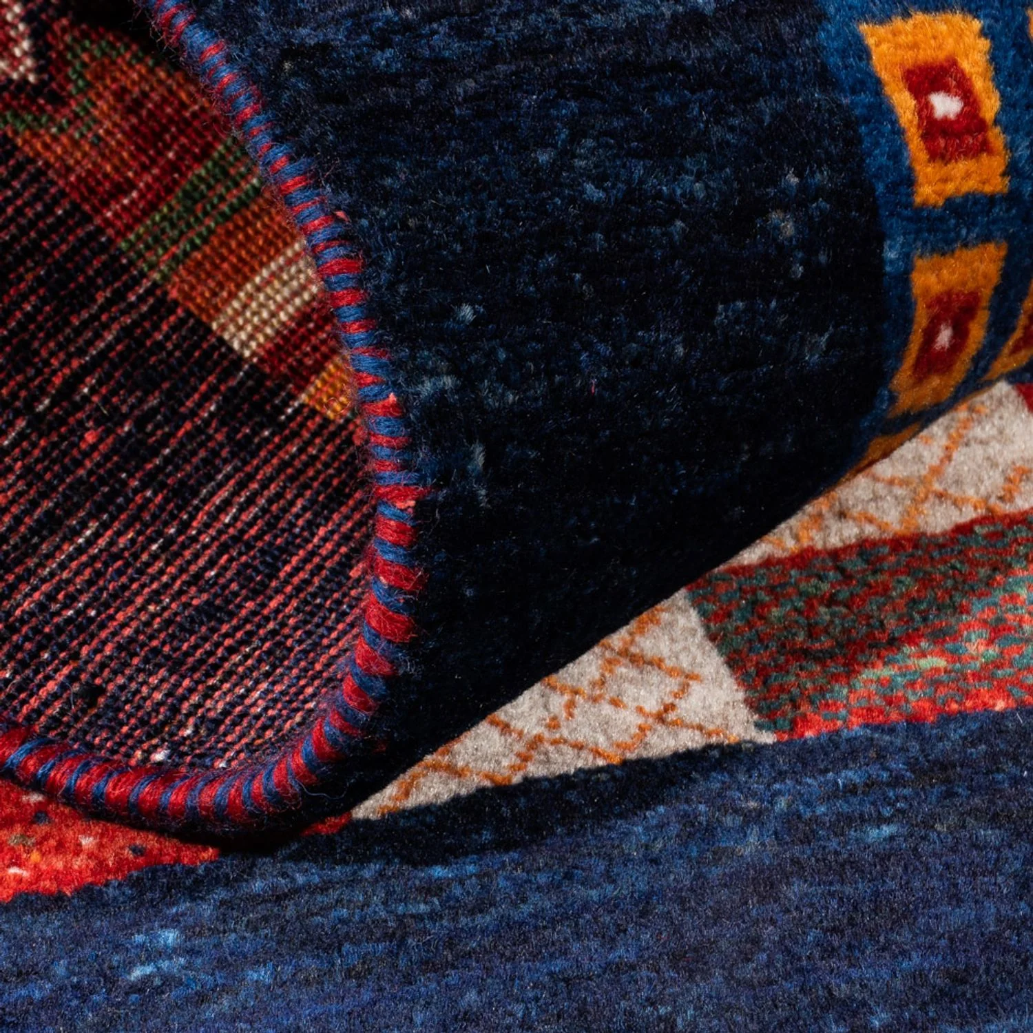 Gabbeh Teppich - Loribaft Perser - Royal - 123 x 84 cm - mehrfarbig - Image 4