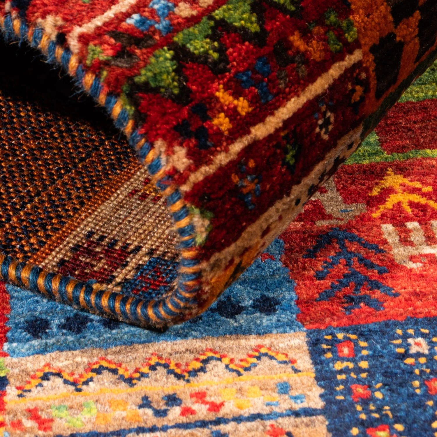 Gabbeh Teppich - Loribaft Perser - Royal - 124 x 80 cm - mehrfarbig - Image 4