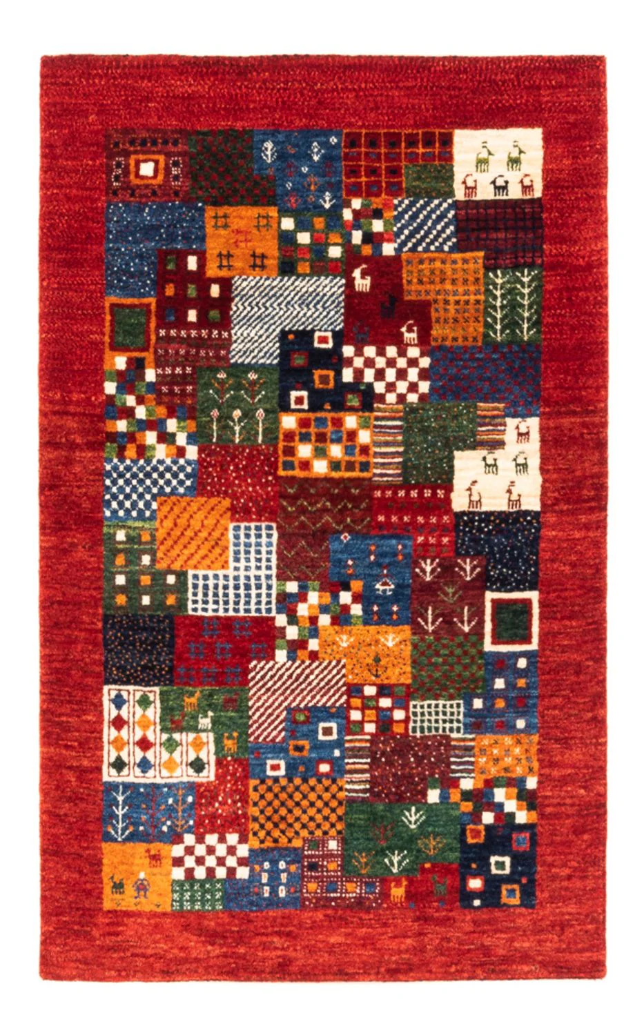 Gabbeh Teppich - Loribaft Perser - Royal - 132 x 86 cm - mehrfarbig