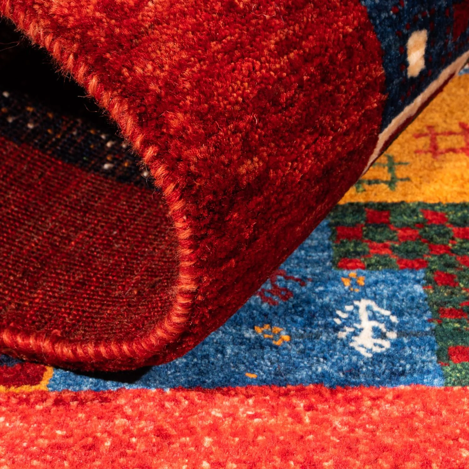 Gabbeh Teppich - Loribaft Perser - Royal - 132 x 86 cm - mehrfarbig - Image 4