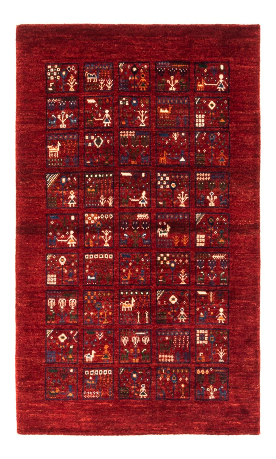 Gabbeh Teppich - Loribaft Perser - Royal - 133 x 83 cm - mehrfarbig