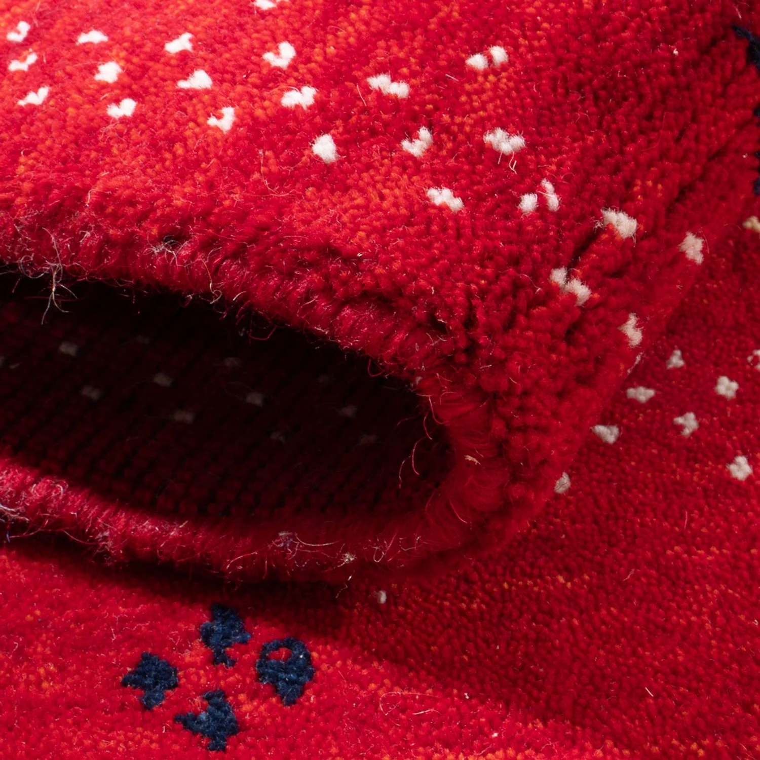 Gabbeh Teppich - Loribaft Softy - 90 x 60 cm - rot - Image 3