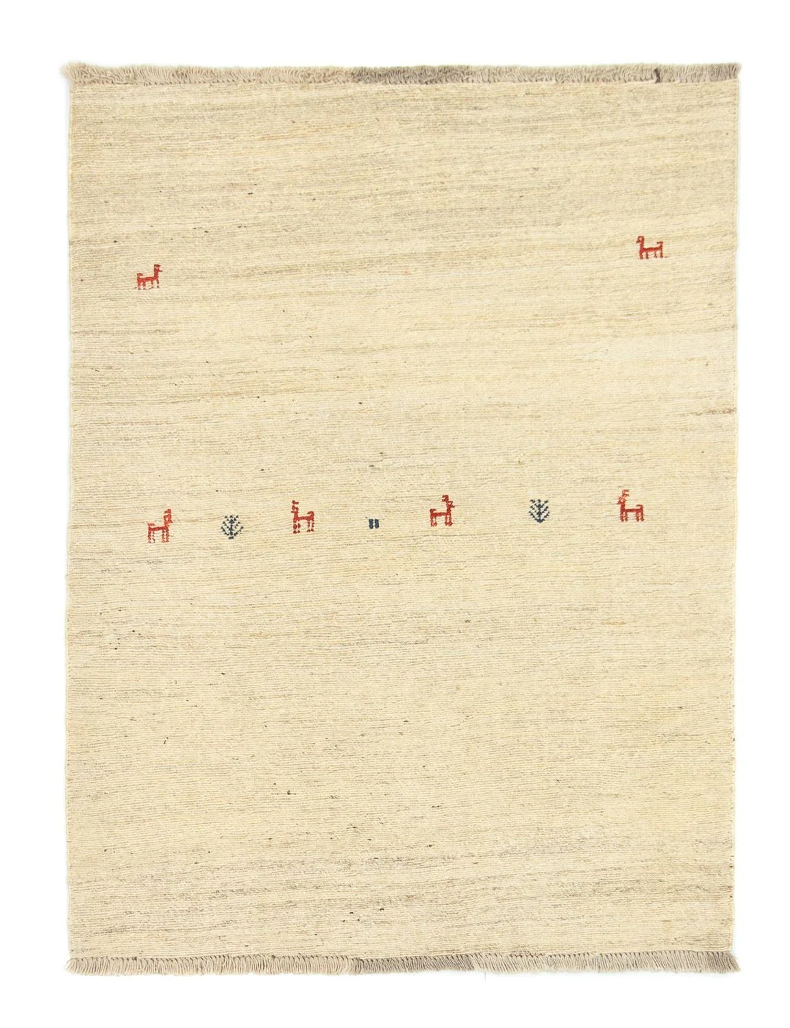 Gabbeh Teppich - Perser 138 x 105 cm - beige