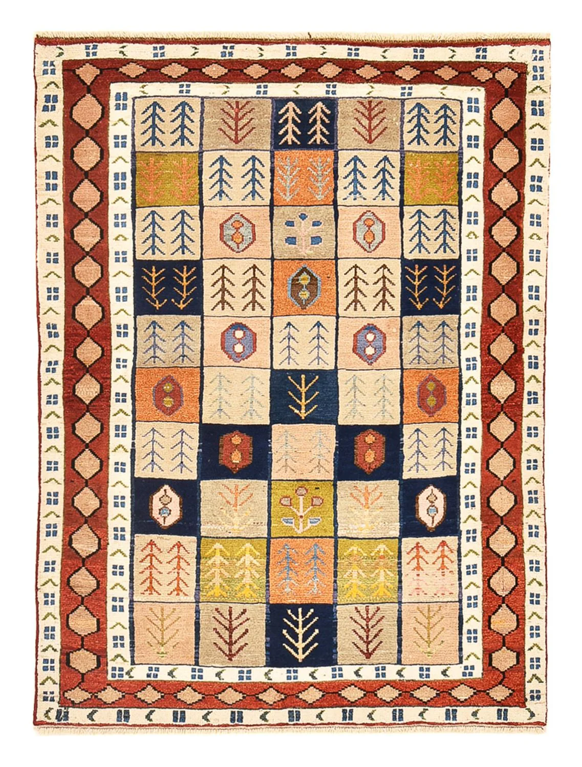 Gabbeh Persisch Teppich 143x103cm - Perserteppich Wollteppich